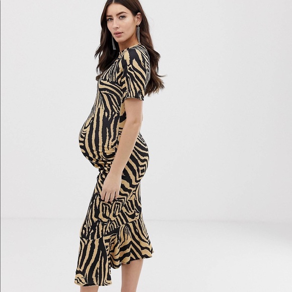 Animal print maternity dress - Picture 2 of 3